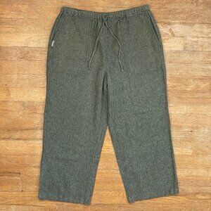 Vintage Linen/Cotton Capris Size Small/Medium 27-30" Waist 1990s Cropped Pants